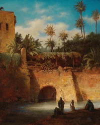 Wasserträger bei der Mühle